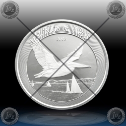 1oz St. Kitts & Nevis 2 Dollars 2018 (Pelican) BU